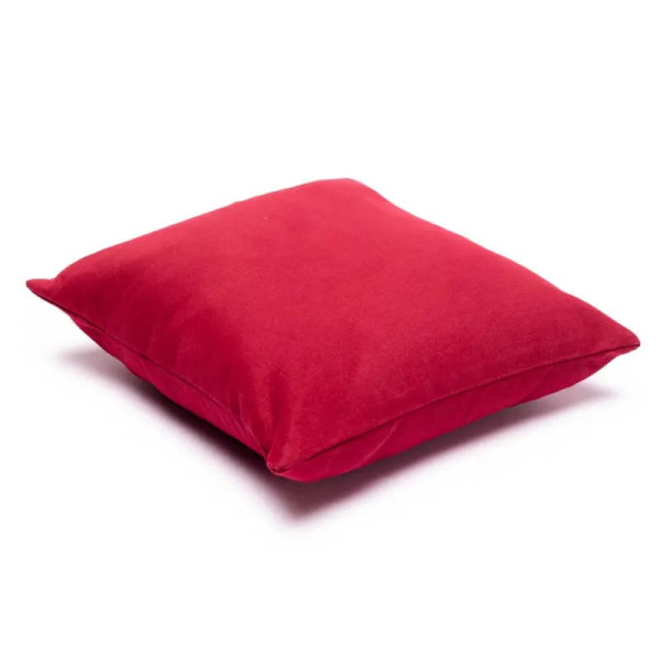 Coussin Méditation pour genoux rouge -- 28x28 cm