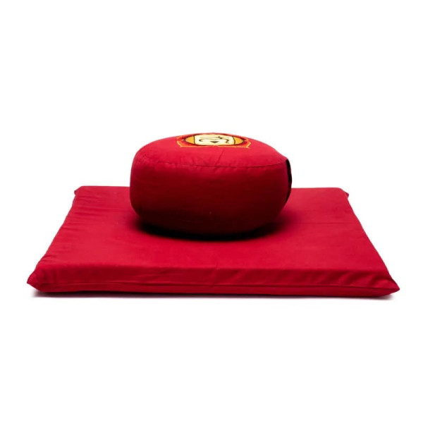 SET de méditation 1er Chakra rouge -- 65x65x5 cm