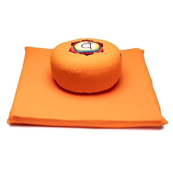 SET de méditation 2è Chakra orange -- 65x65x5 cm
