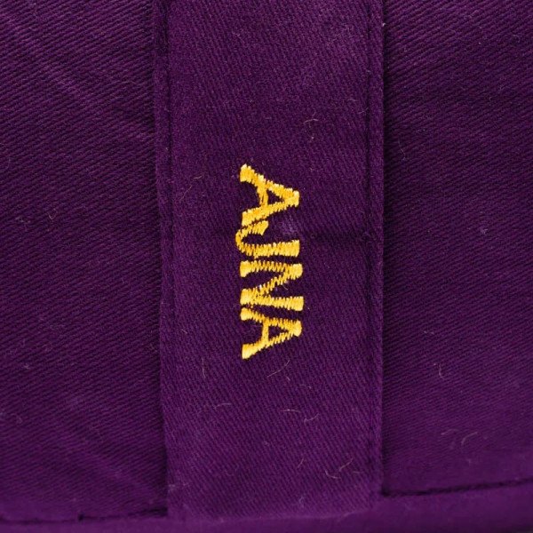 Coussin 6e Chakra Ajña brodé -- 33x17 cm