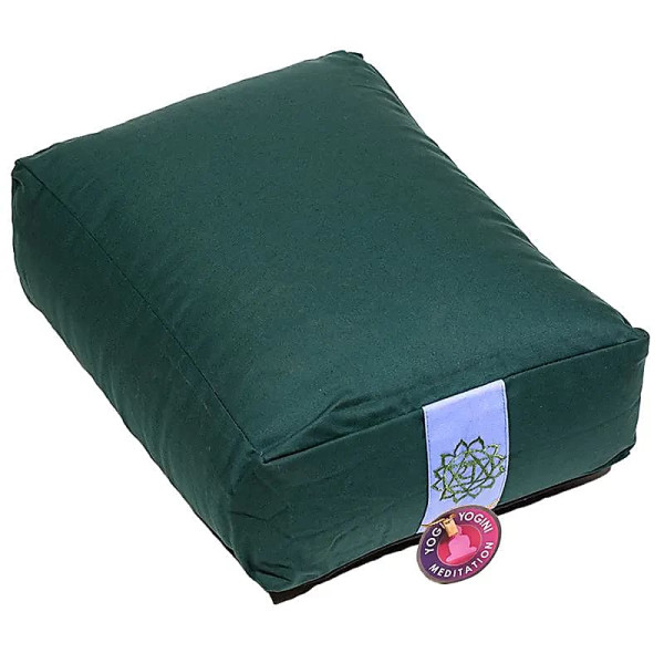 Coussins méditation/Bolster 4ème Chakra vert -- 38x28x12 cm