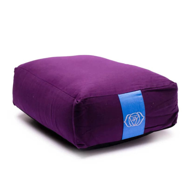 Coussins méditation/Bolster 6ème Chakra indigo -- 38x28x12cm