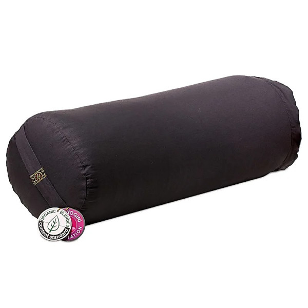 Bolster Yoga anthracite coton BIO (OCS) -- 60x16cm； ±2300 g
