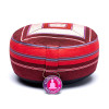 Coussin de méditation rose/rouge -- 33x17 cm