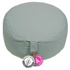 Coussin de méditation vert céladon coton BIO (OCS) -- 33x17cm； ±2300g