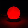 Mini lampe sphère sel blanche USB + LED -- 450 g； 9 cm