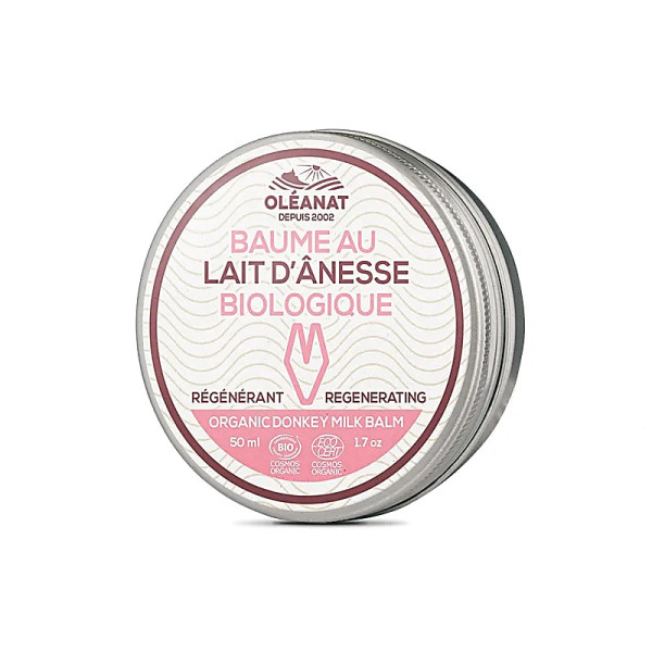 Oléanat baume au lait d'ânesse hypoallergénique BIO -- 50 ml