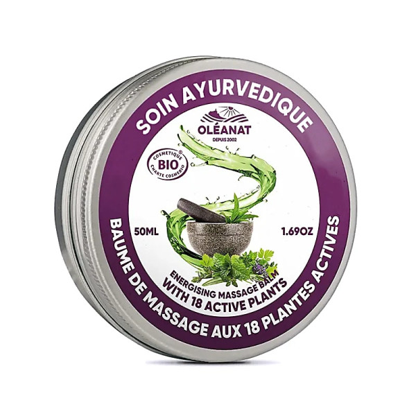 Ayurvenat Baume de massage 18 herbes ayurvédiques BIO -- 50 ml