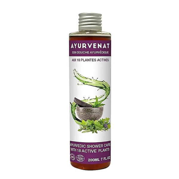 Ayurvenat Gel douche 18 herbes ayurvédiques BIO -- 200 ml