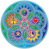 Adhésif fenêtre Living Energies Mandala -- 14 cm