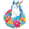 Adhésif fenêtre Licorne Magique -- 14 cm