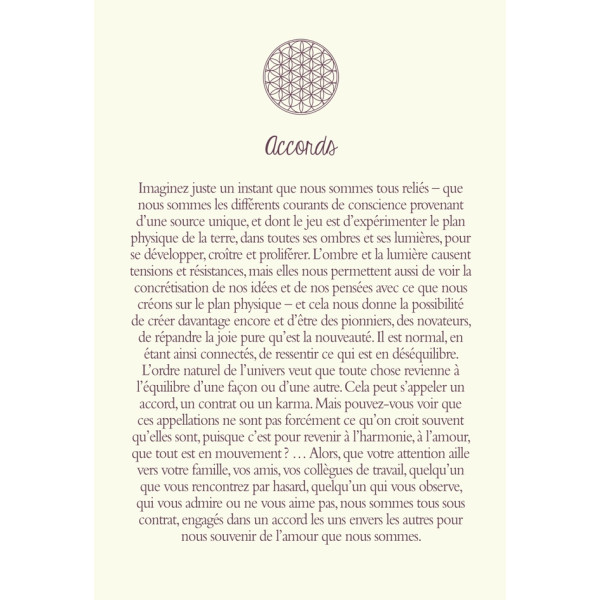 La fleur de vie : 52 cartes oracle pour se connecter à la sagesse dAstar