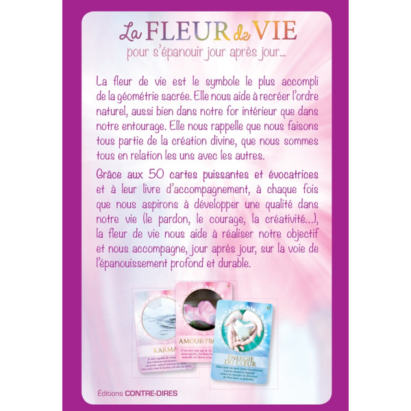 La fleur de vie pour sépanouir jour après jour : Avec 50 cartes Oracle