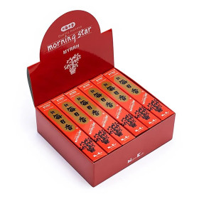 Emballé par 12, Encens Morning star - Myrrh -- 20 g