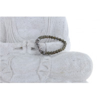 Bracelet Labradorite Perles rondes 6 mm et Perle Bouddha