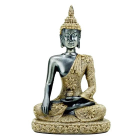 Statue de Boudha en résine avec sable -- 10cm