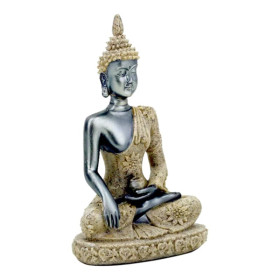 Statue de Boudha en résine avec sable -- 10cm
