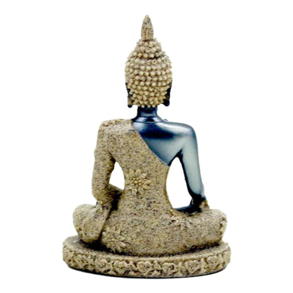 Statue de Boudha en résine avec sable -- 10cm