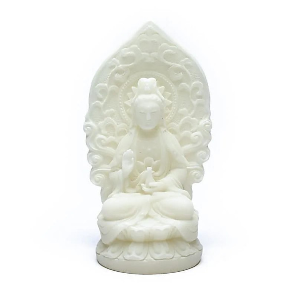 Quan Yin statuette blanche -- 12 cm
