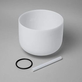 Bol chantant de cristal note DO + Housse 432 Hz -- 25 cm