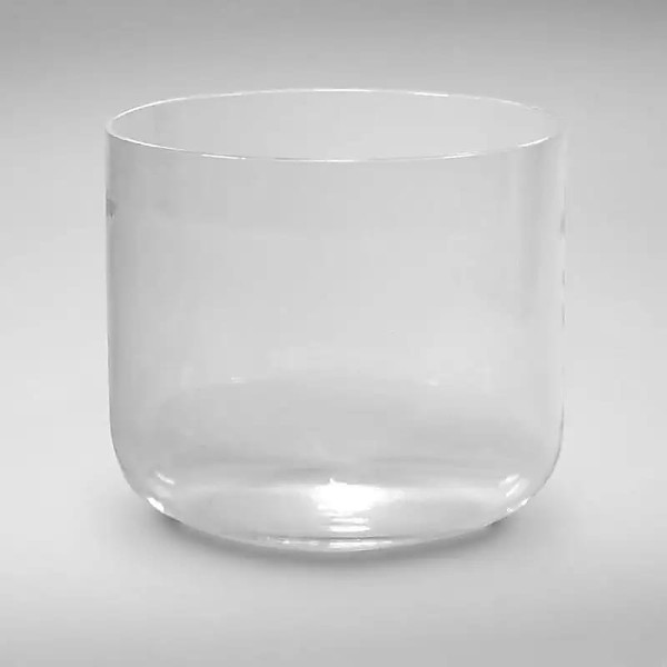 Bol chantant de cristal trasparent note RE -- 16 cm