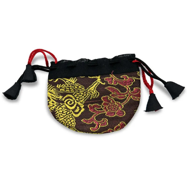 Emballé par 6, Bourses  Pendules en brocart 6 assorties -- 7x7 cm