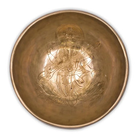Bol Chantant Tibétain Saraswati -- 400-600 g； 13 cm