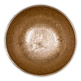 Bol Tibétain Bouddha Médecine -- 1650-1900 g； 27 cm