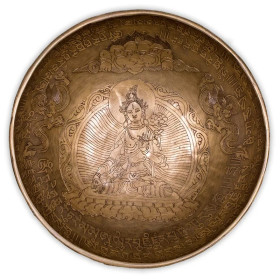 Bol Tibétain Bouddha Tara blanche -- 1750-1950 g； 27 cm