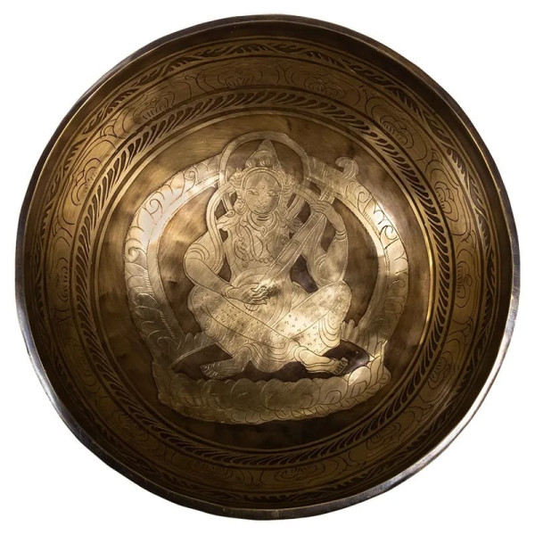 Bol Chantant Tibétain Saraswati -- 1750-2000 g； 27 cm