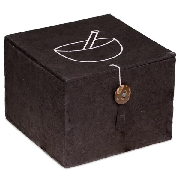 Bol chantant Om SET cadeau noir -- 300 g； 10 cm