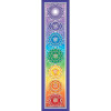 Adhésif pour auto Chakra Arc en Ciel -- 28x7 cm