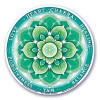 Adhésif fenêtre 4ème chakra (Anahata) -- 10.5 cm