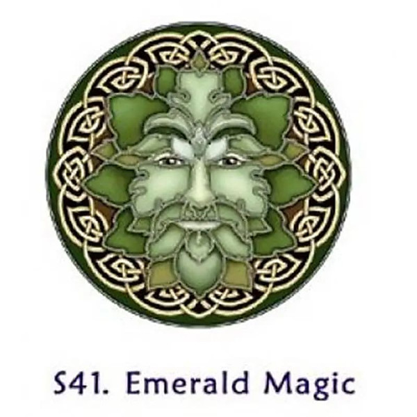 Adhésif verre/fenêtre émeraude magique -- 10.5 cm