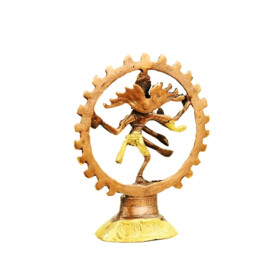 Shiva Nataraj laiton monochrome -- 264 g； 13 cm