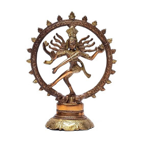 Shiva Nataraj laiton bicolore -- 736 g； 20 cm