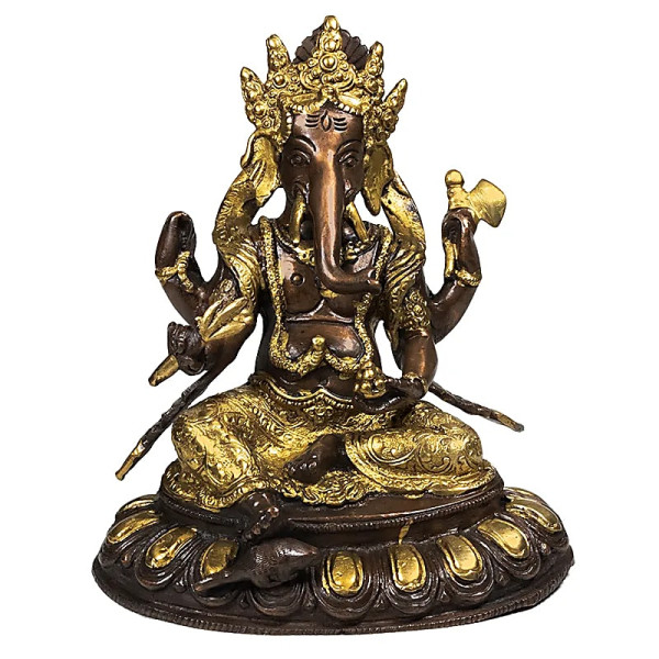 Ganesh laiton bicolore -- 2050 g； 20 cm