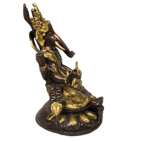Ganesh laiton bicolore -- 2050 g； 20 cm