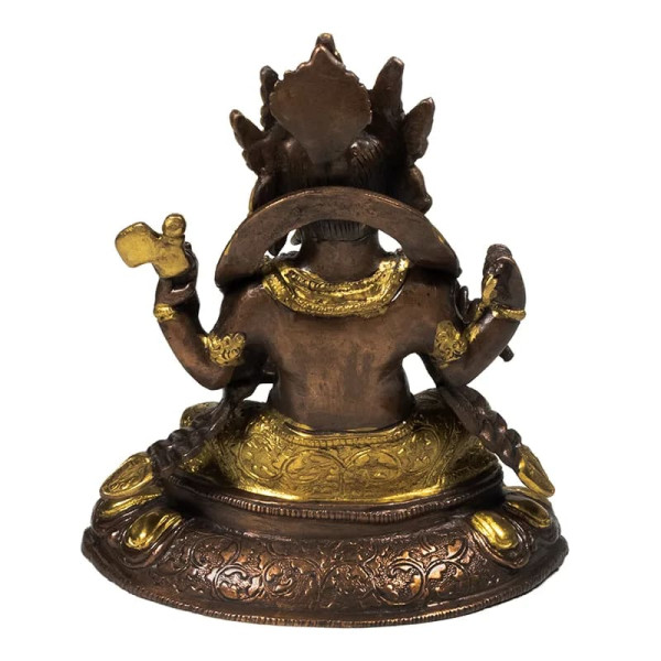 Ganesh laiton bicolore -- 2050 g； 20 cm