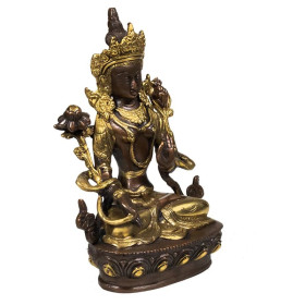 Tara Blanche laiton peint bicolore -- 1710 g； 20 cm