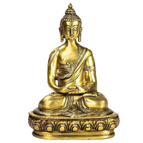 Bouddha Amithaba statue monochrome -- 1620 g； 20 cm