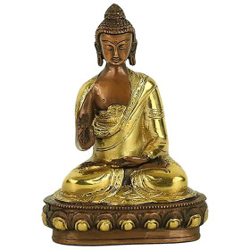 Bouddha mudra enseignement bicolore -- 1626 g； 20 cm