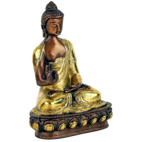 Bouddha mudra enseignement bicolore -- 1626 g； 20 cm