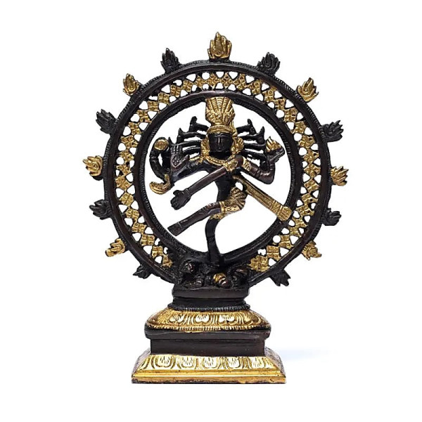 Shiva Nataraj laiton bicolore -- 1020 g； 20 cm