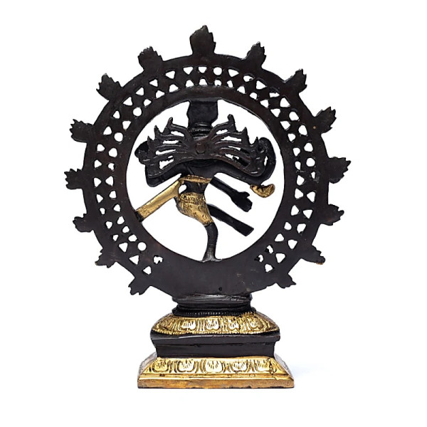 Shiva Nataraj laiton bicolore -- 1020 g； 20 cm