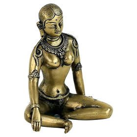 Statue de Parvati monochrome -- 1100 g； 15 cm