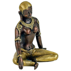 Statue Parvati bicolore -- 1100 g； 15 cm