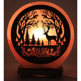 Lampe de Sel Cerf en Forêt 5KG