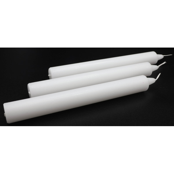 Bougie Teintée Masse 22cm - Blanc