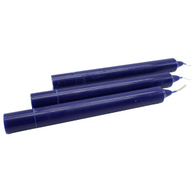 Bougie Teintée Masse 22cm - Bleu Marin